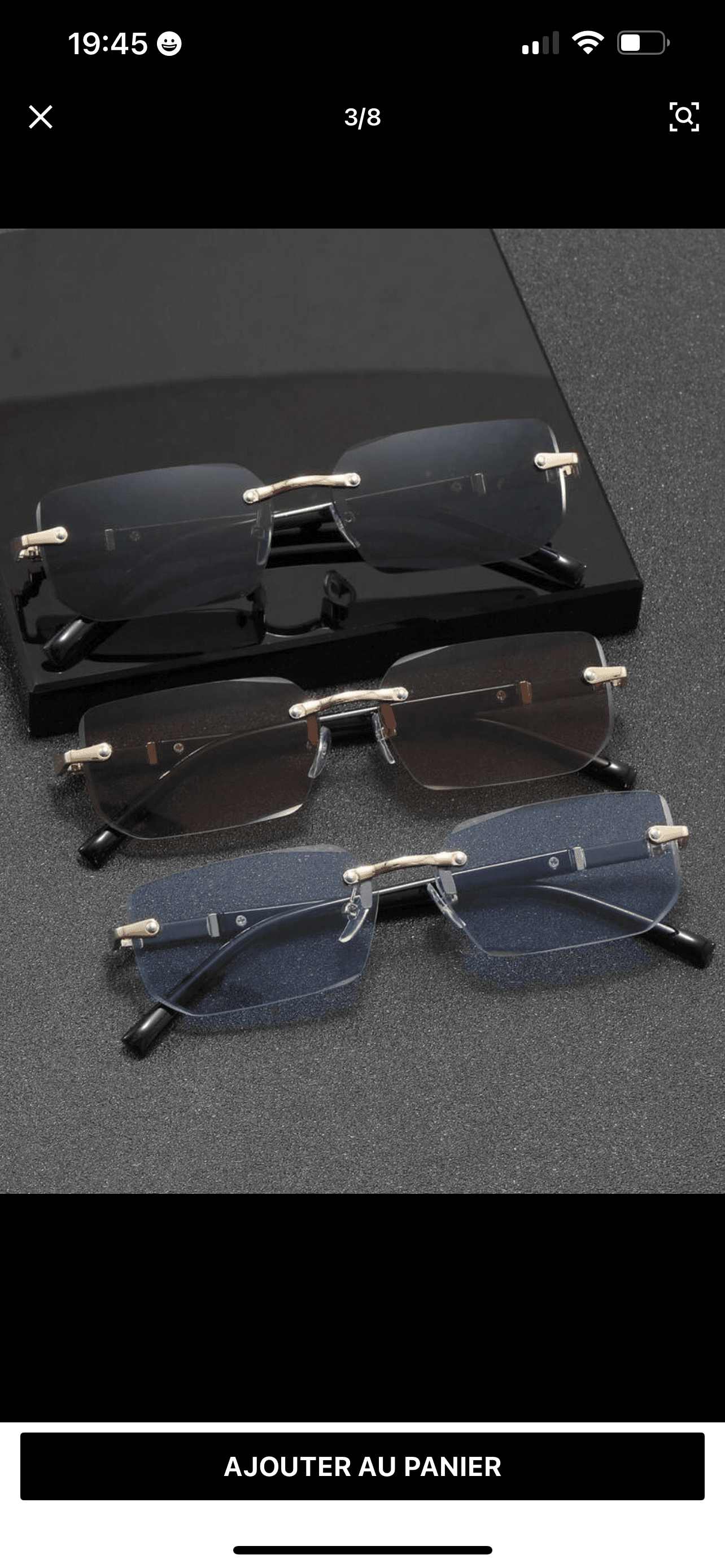 La paire fond noir , collection héritage